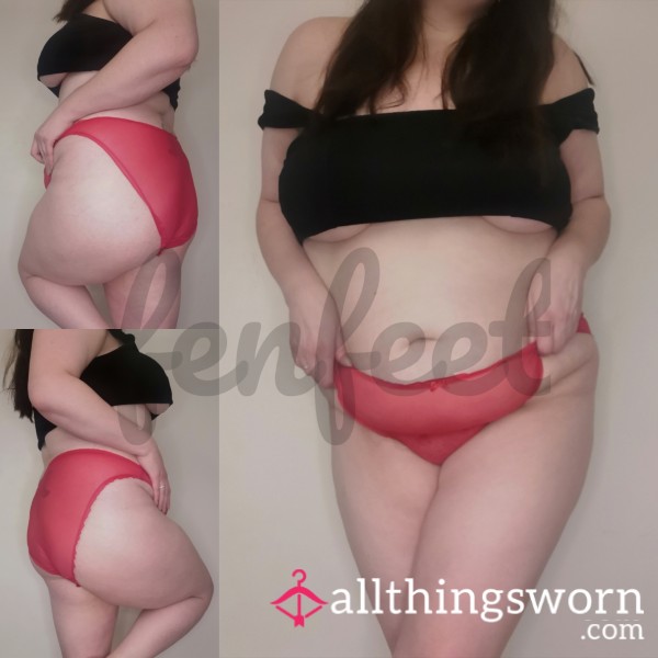 Red Frilled Panties
