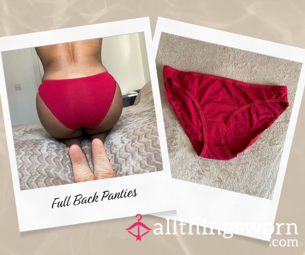 Red Full Back Panties