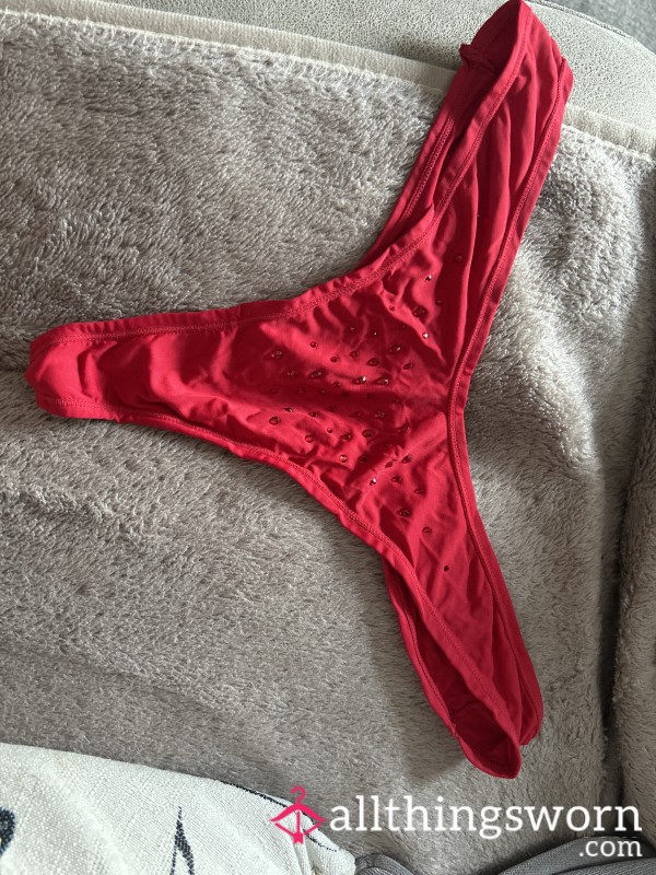 Red Gem Thongs 💎