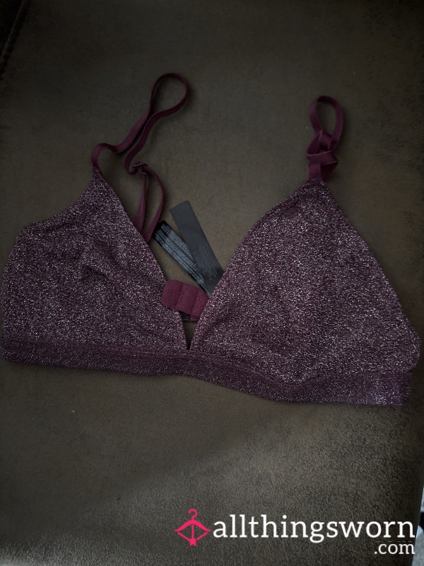 Red Glitter Bra Let.