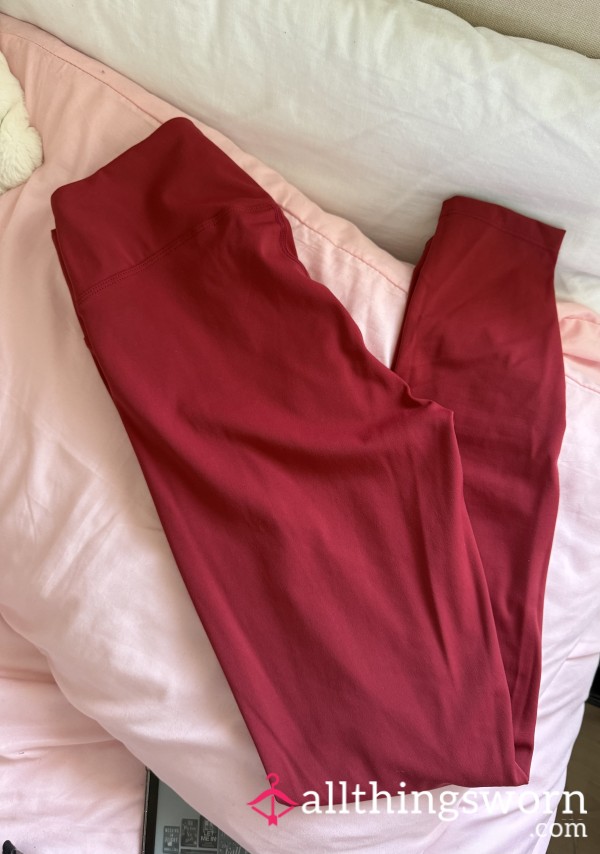 Red Gym Leggings