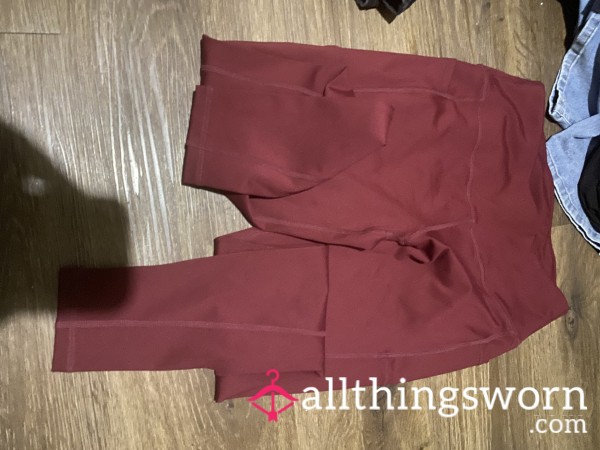 Red Gym Leggings