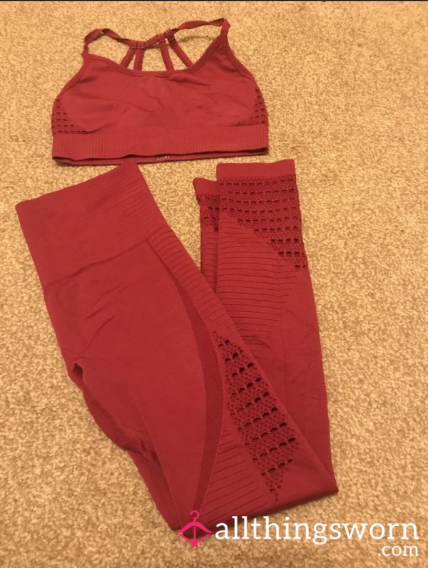 Red Gym Outfit
