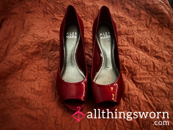 Red Heels ❤️ (Only One Available) Bold & Worn – Eye Catching & Feminin