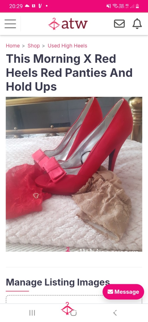 Red Heels 👠 Panties And Hold Ups X