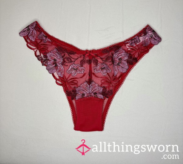 Red High Leg Panty 🌹