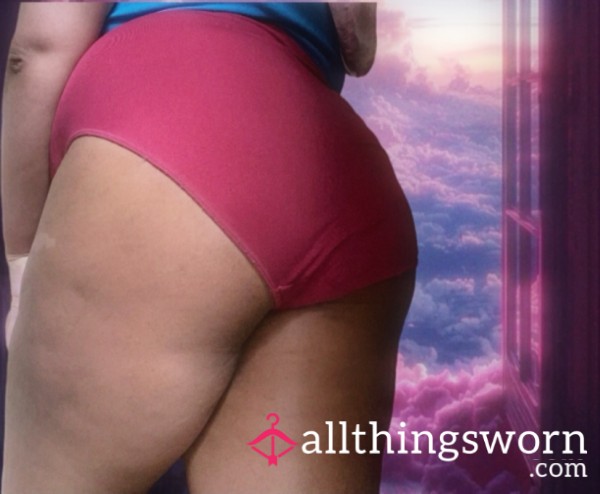 Red High-Waisted Juicy Panties