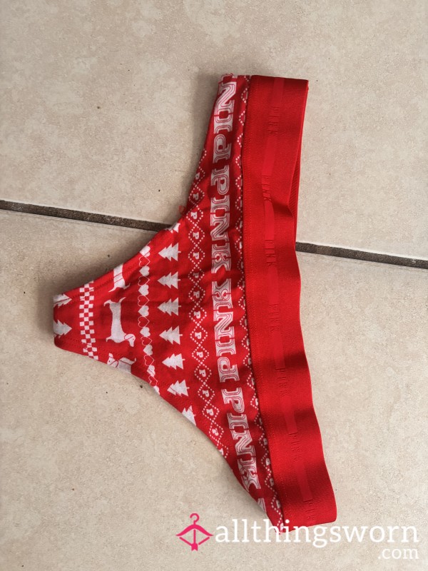 Red Holiday Thong