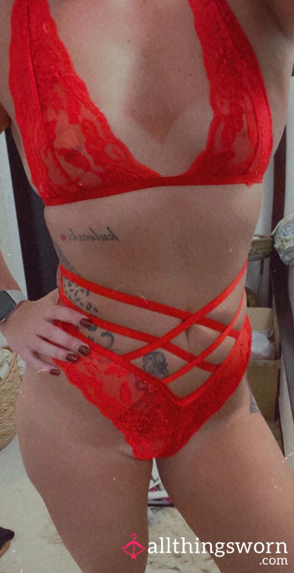 “Red-Hot & Soaked: My Naughty Lingerie, Worn Just For You”
