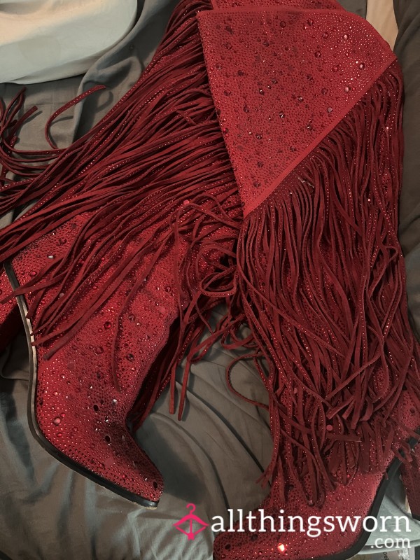 Red Jessica Simpson Boots!