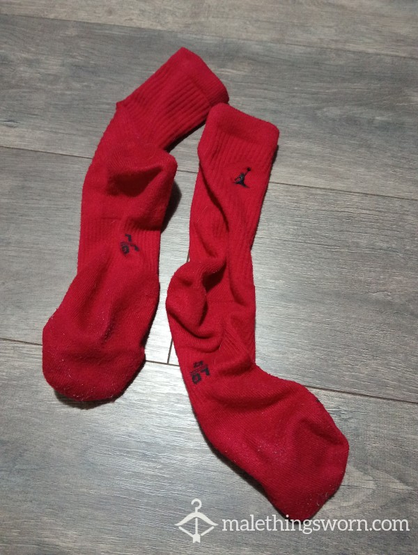 Red Jordan Socks