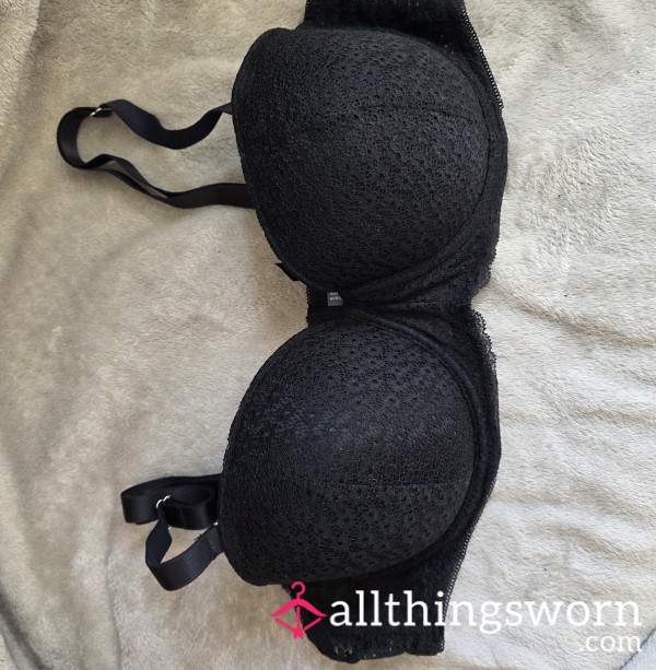 Red Lace Balcony Bra