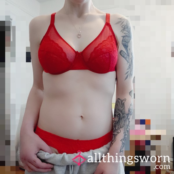 Red Lace Bra