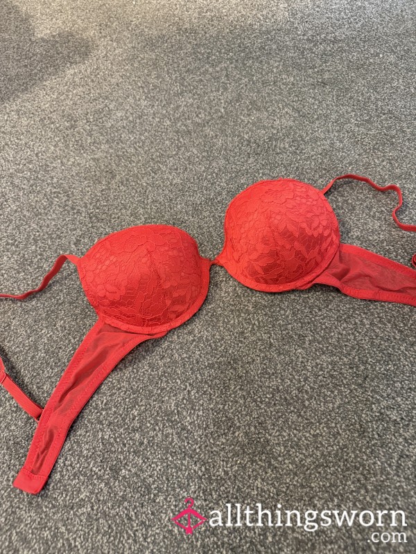 Red Lace Bra 🍒