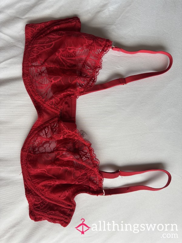Red Lace Bra