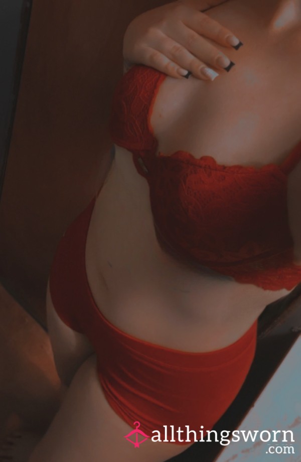 Red Lace Bra