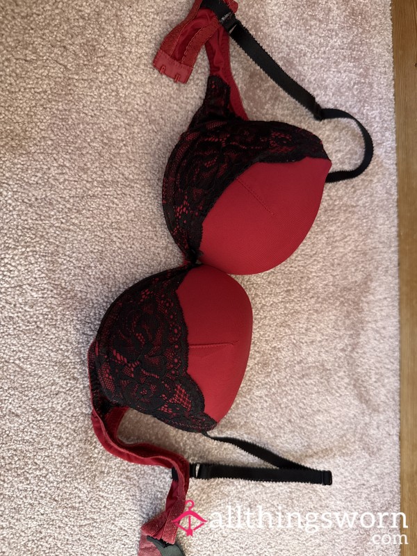 Red Lace Bra – Soft, Worn, And Intimately Mine