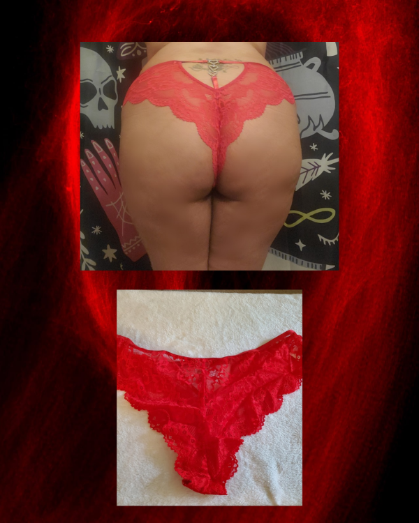 Red Lace Cheekies 🖤