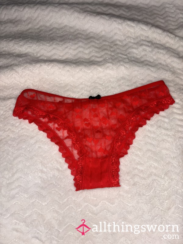 Red Lace Cheeky Panties