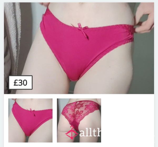 Red Lace Full Back Panties