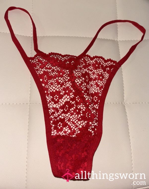 Red Lace G-string