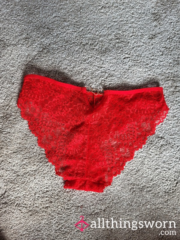 Red Lace Knickers 😍