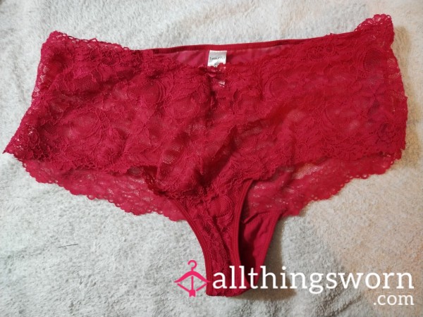 Red Lace Knickers