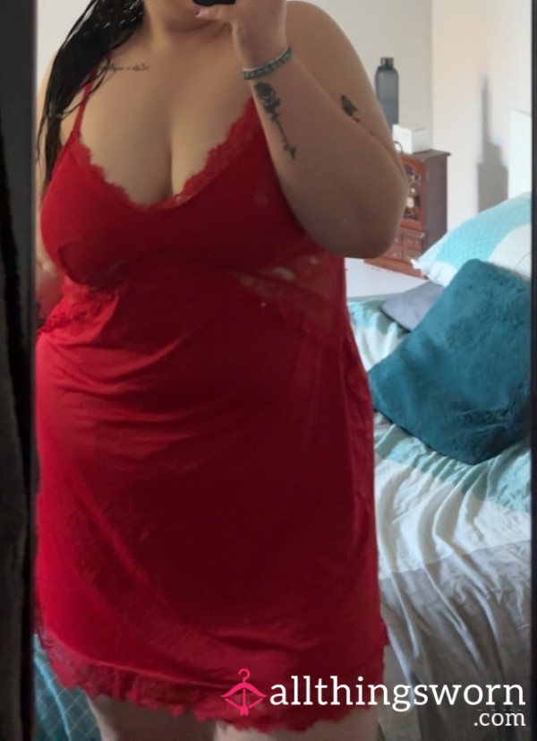 Red Lace Mini Dress