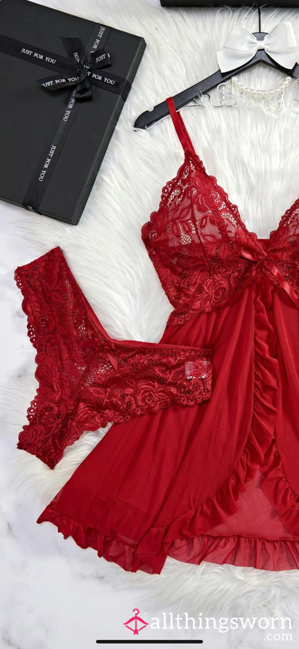 Red Lace Panties