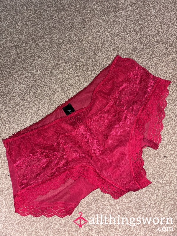 Red Lace Panties