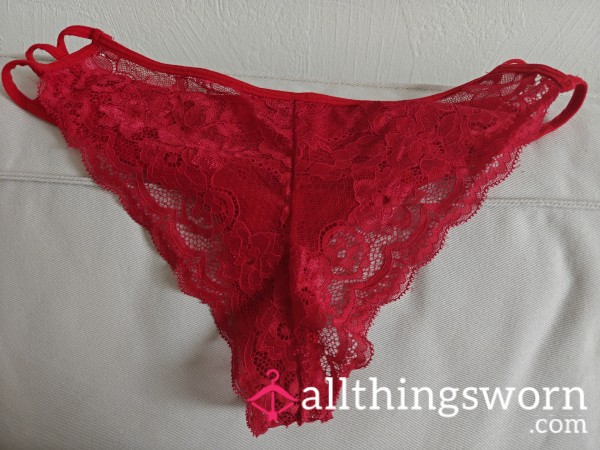 Red Lace Panties Available ❤️ Brand New For Now, But I Accept Custom Wear Requests Based On Your Preferences 😘