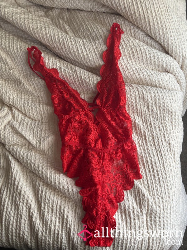 Red Lace Teddy
