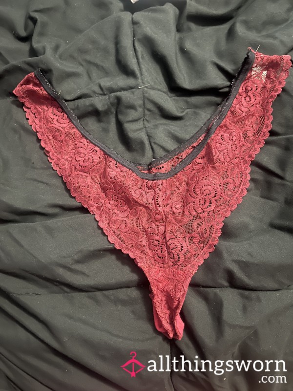Red Lace Temptation Worn Just For You