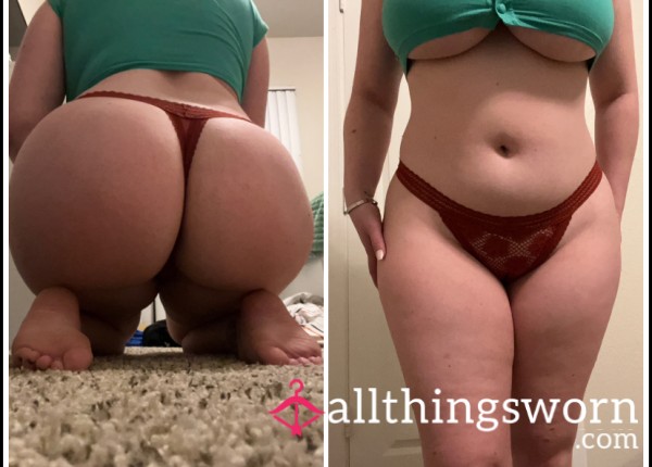Red Lace Thong