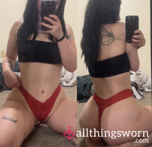 Red Lace Thong ❤️