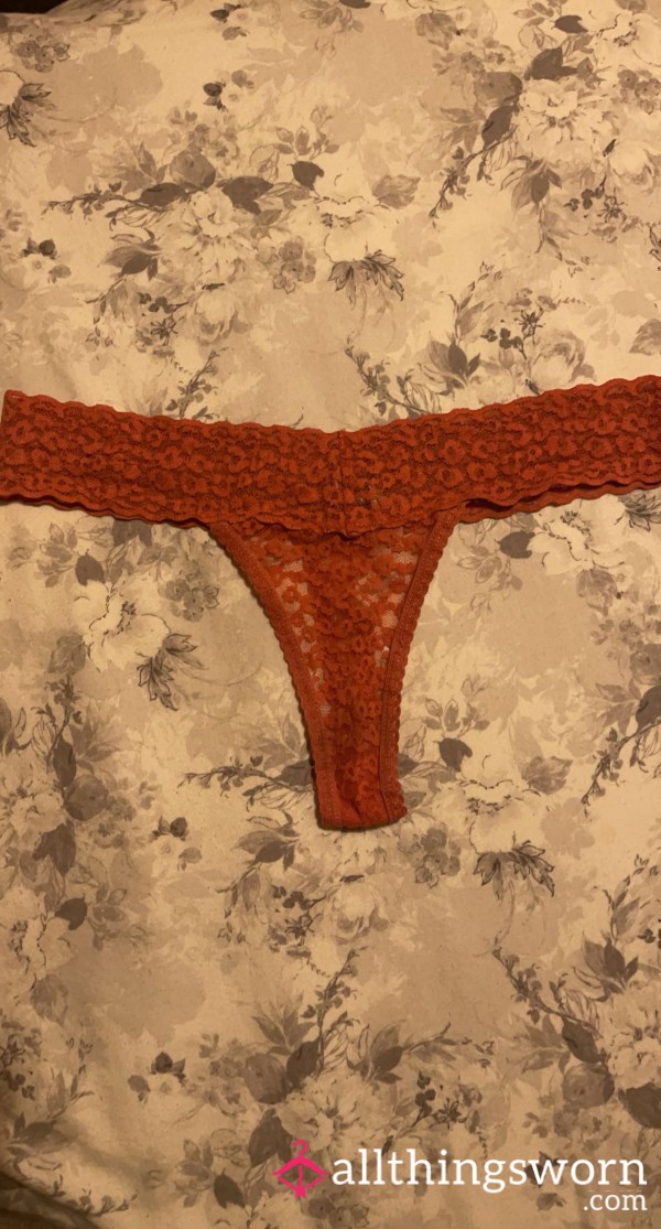 Red Lace Thong