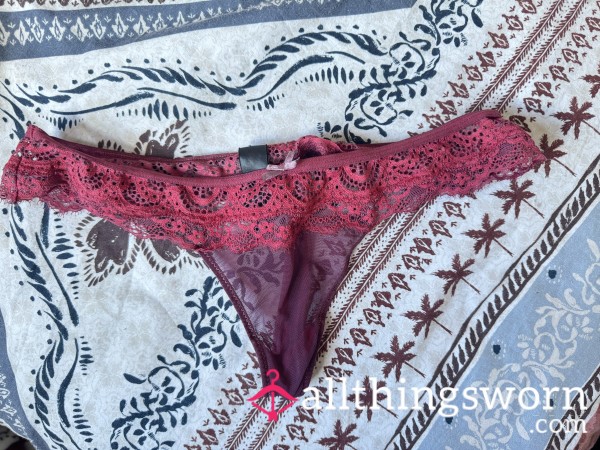 Red Lace Thong