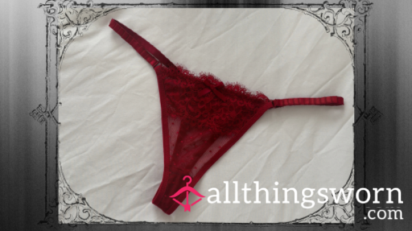 ♱ Red Lace Thong ♱