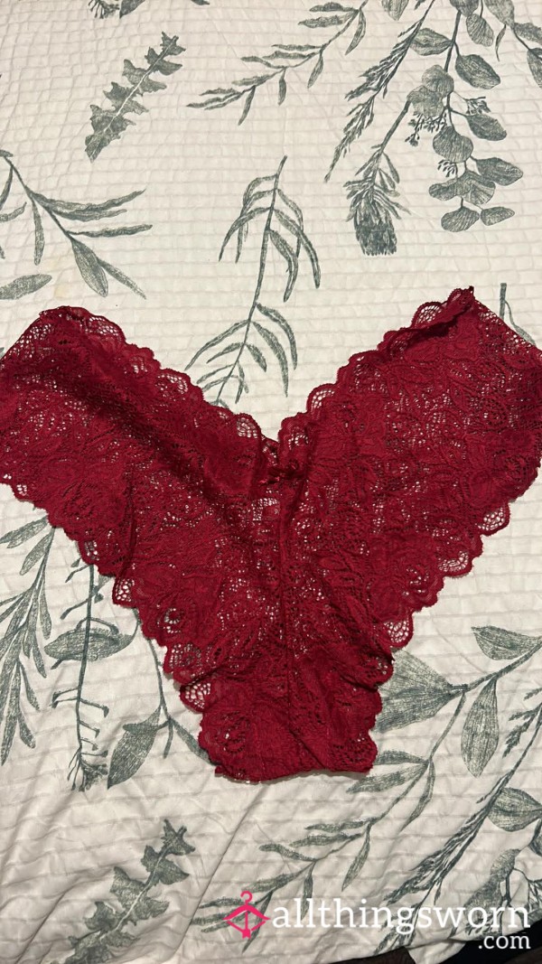 ❤️ Red Lace Thong – £20 Inc. Postage ❤️