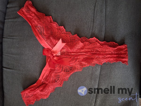 Red Lace Thong/gstring. 24 Hour Wear