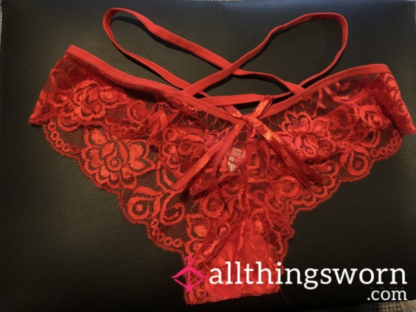 Red Lace Thongs❤️
