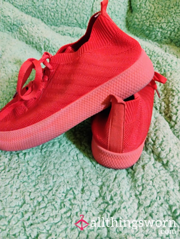 Red Lace Up Shoes