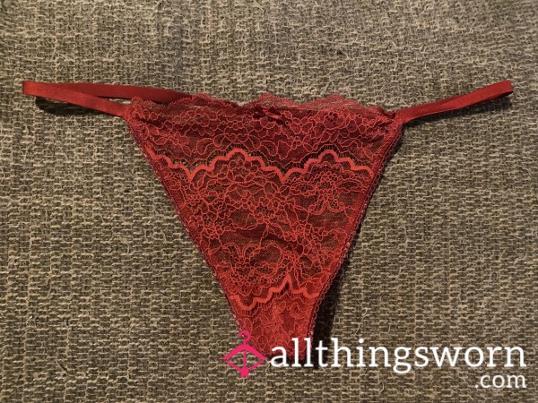 Red Lace Victoria’s Secret Thong ❤️🌹
