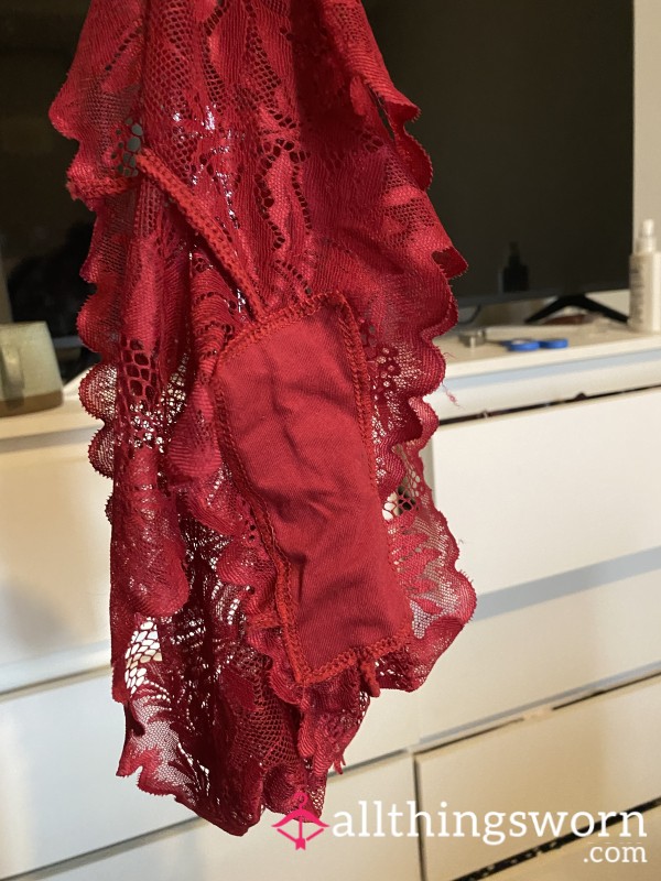 Red Lace Will Custom Wear For You For However Many Days You Would Like.