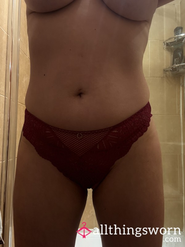 Red Lacey Knickers