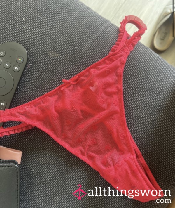 Red Lacey Thongs😈💋