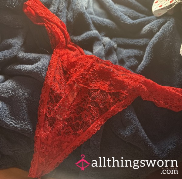 Red Lacey VS Thong