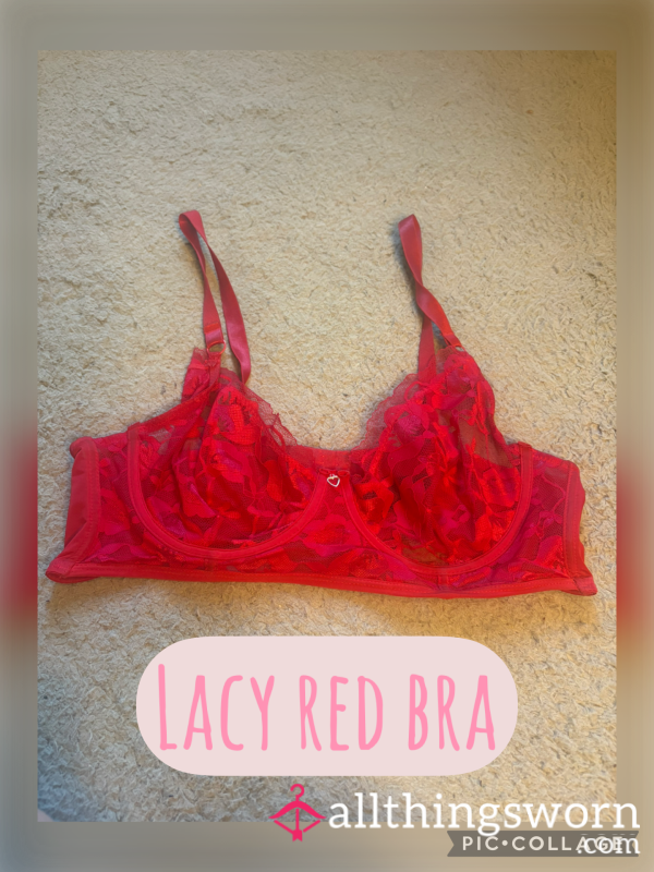 Red Lacy Bra ❤️