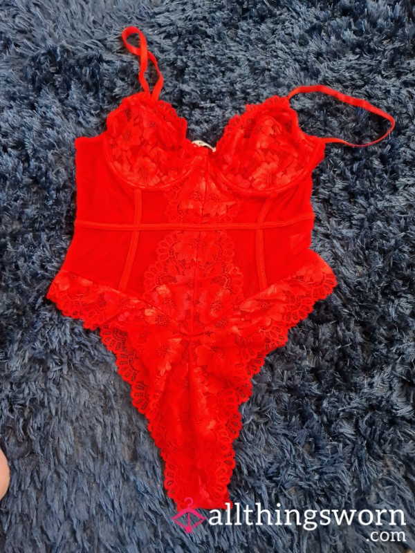 Red Lacy Negligee