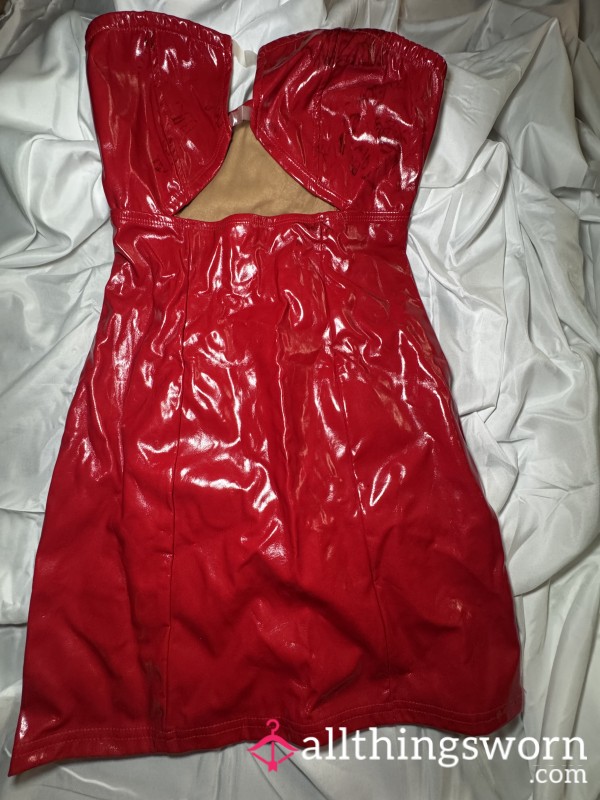 Red Latex Dress ❤️
